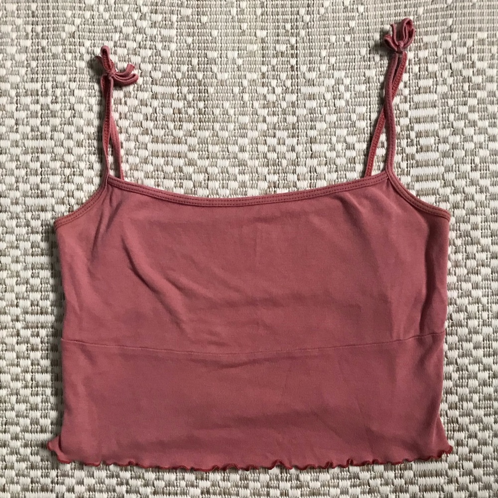 Mauve crop tank